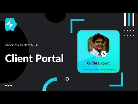 Client Portal Demo built using @glideapps Pages | Glide App Example | Glide Pages Template