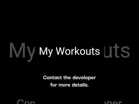 My Workouts App - Elevate Your Fitness Experience!