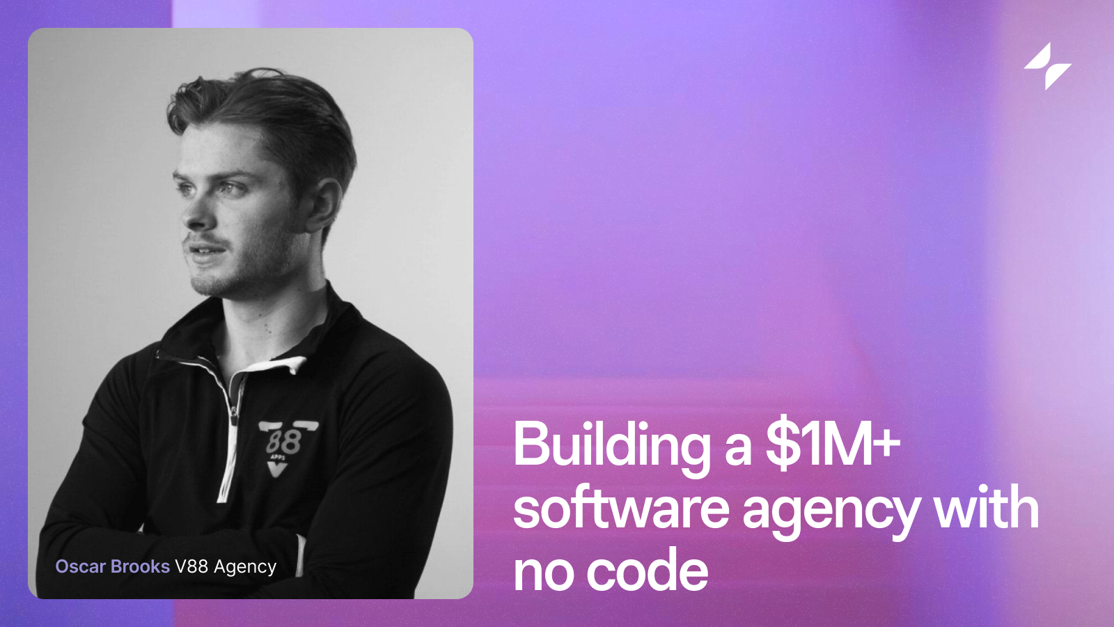 Building a $1M+ software agency with no code