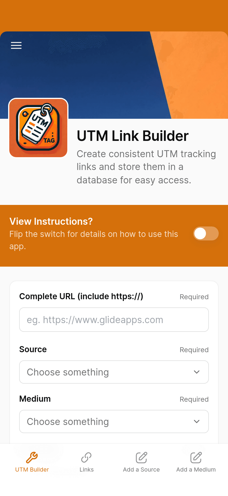 UTM Link Builder