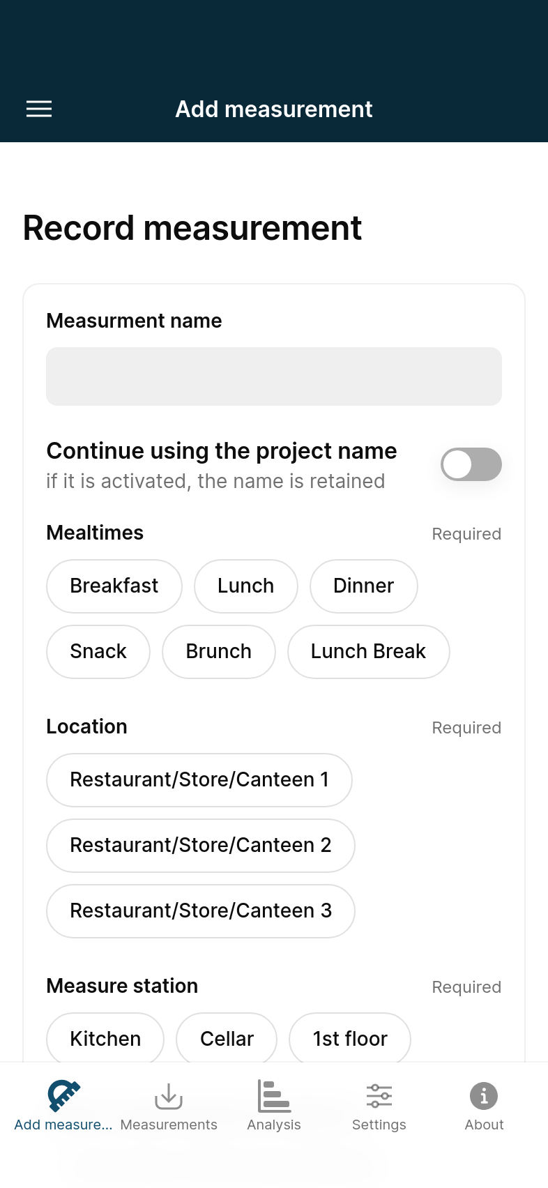 Foodwaste Calculator