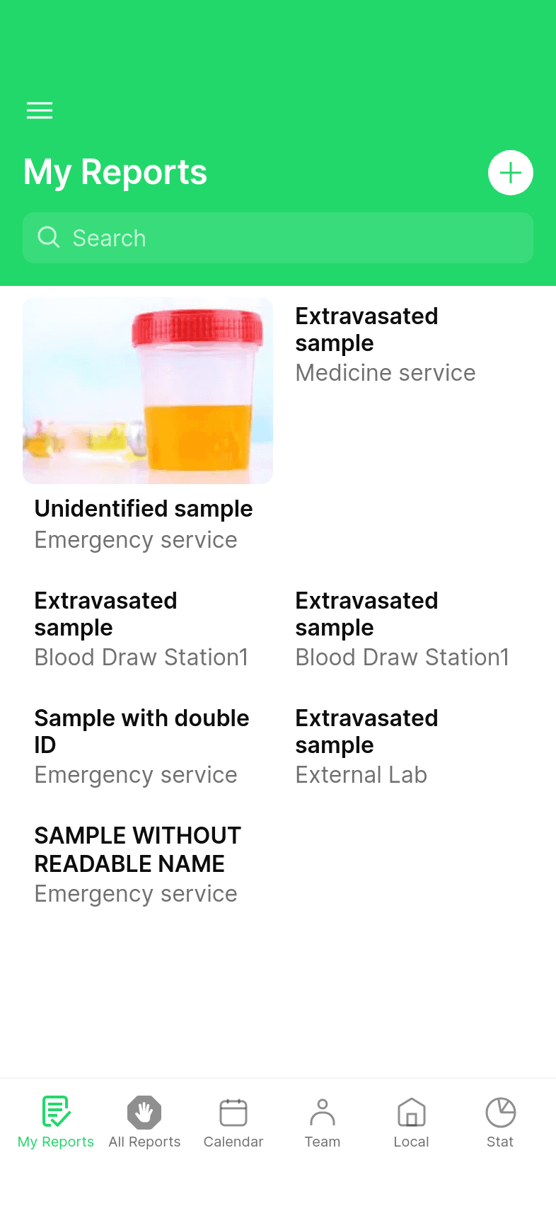 Laboratory Incident reporting app