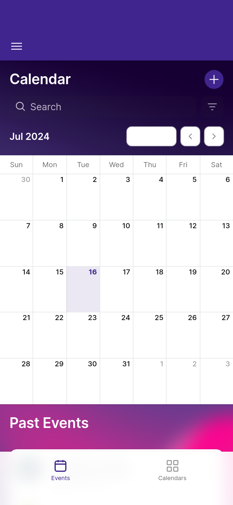 Event Calendar Template