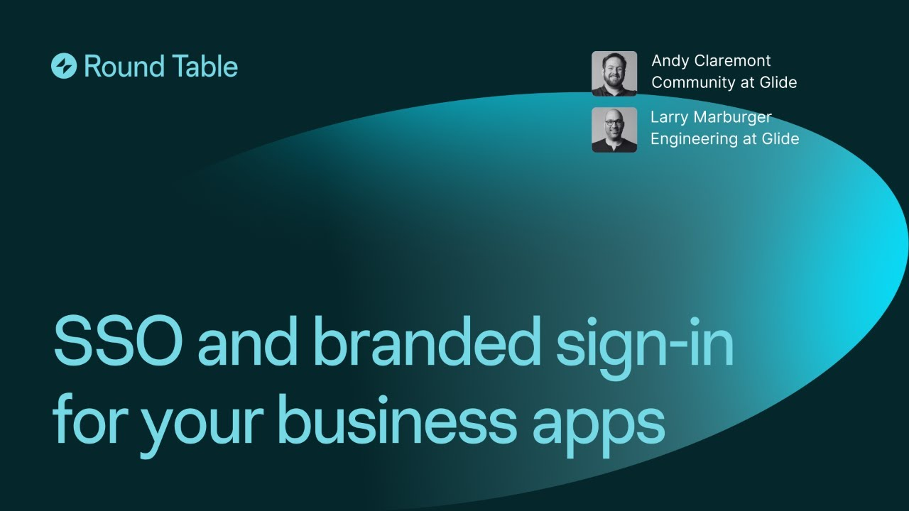 SSO and Branded Sign-In For Glide Apps