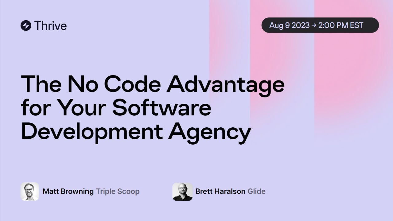 The No Code Advantage For Your Software Development Agency