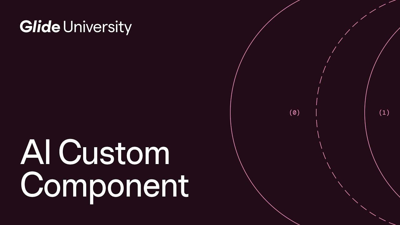 AI Custom Component Video